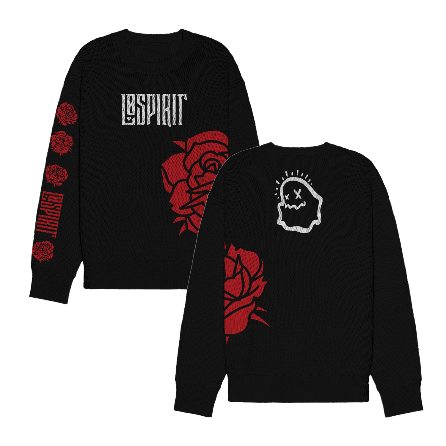 Rose knit sweater discount